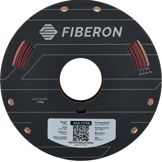 Polymaker Fiberon ASA-CF08 Dark Red 1.75mm 500g