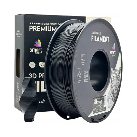 Filament 3D Smart Print PETG black 1.75mm 1kg SZPULA