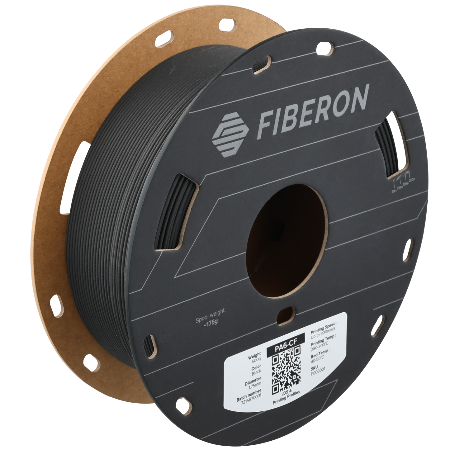 Polymaker Fiberon PA6-CF20 Black 1.75mm 500g