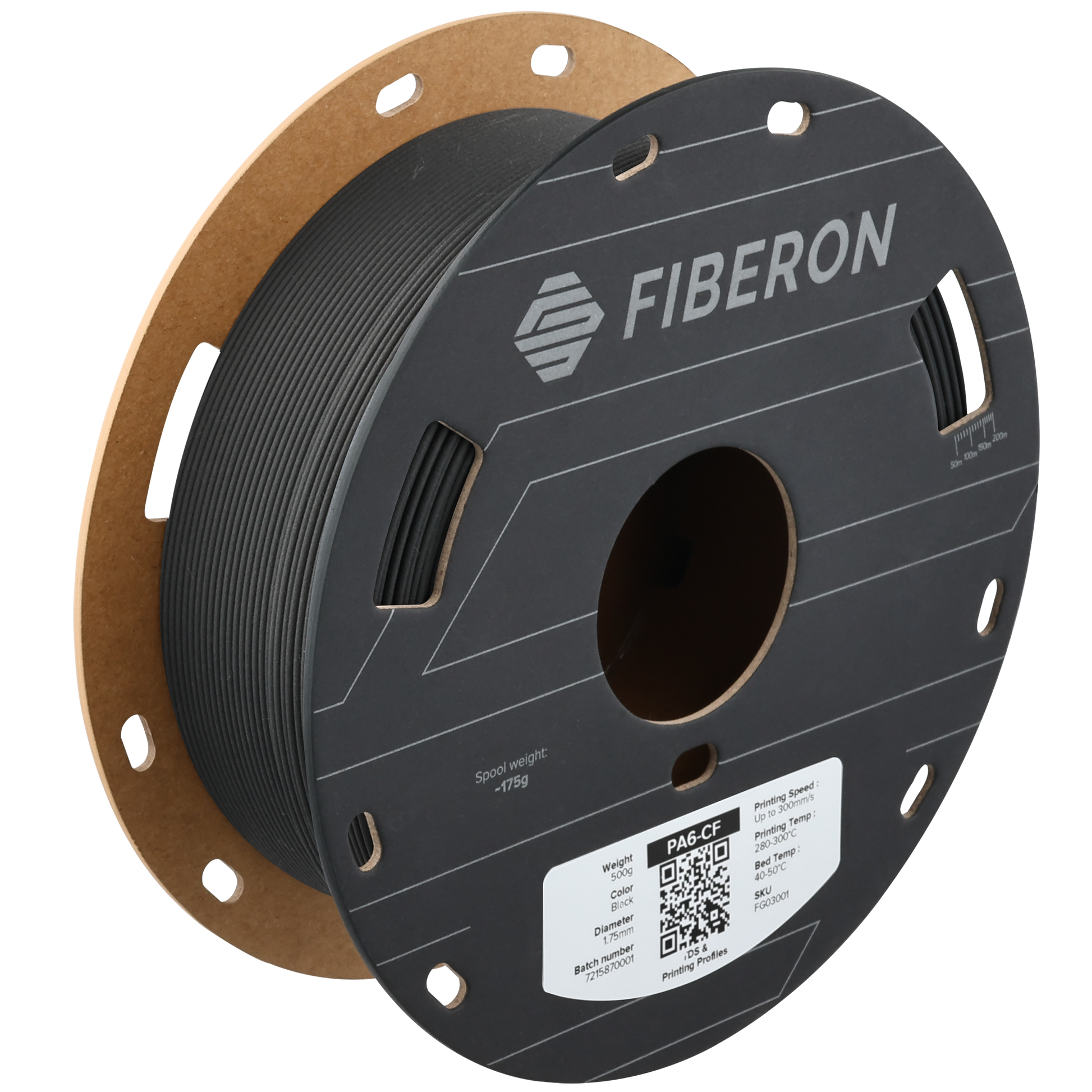 Polymaker Fiberon PA6-CF20 Black 1.75mm 500g