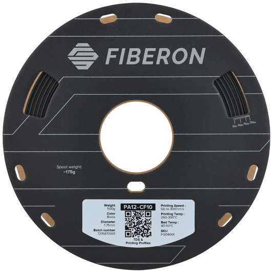 Polymaker Fiberon PA12-CF10 Black 1.75mm 500g