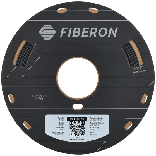 Polymaker Fiberon PET-CF17 Black 1.75 mm 500g
