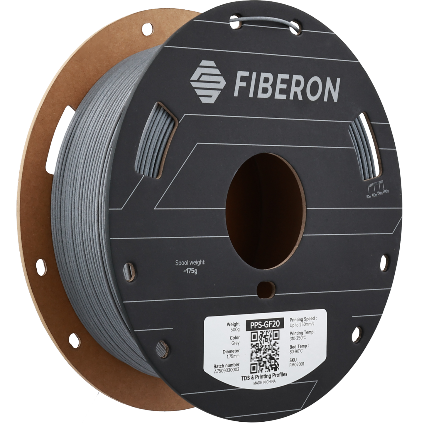 Polymaker Fiberon PPS-GF20 Gray 1.75mm 500g