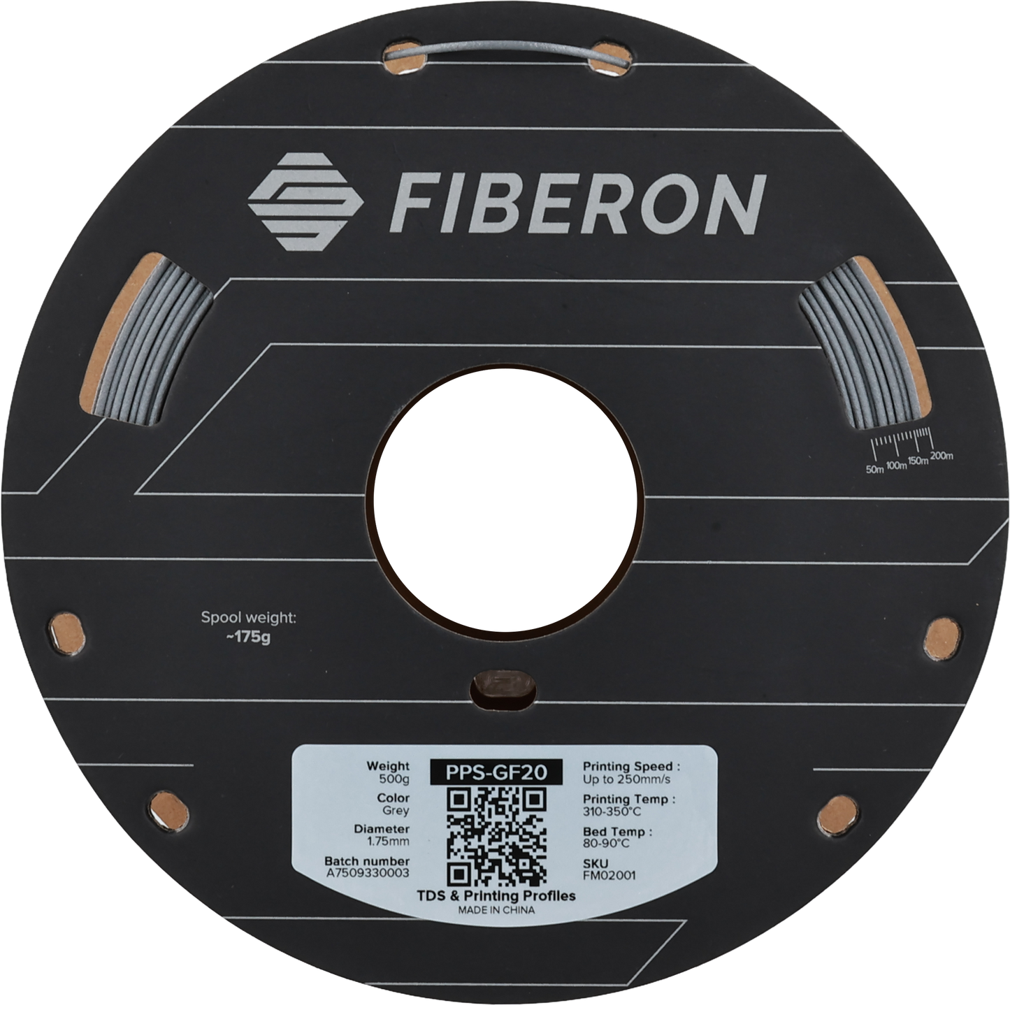 Polymaker Fiberon PPS-GF20 Gray 1.75mm 500g