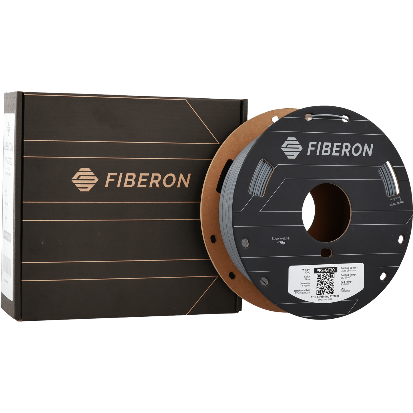 Polymaker Fiberon PPS-GF20 Gray 1.75mm 500g