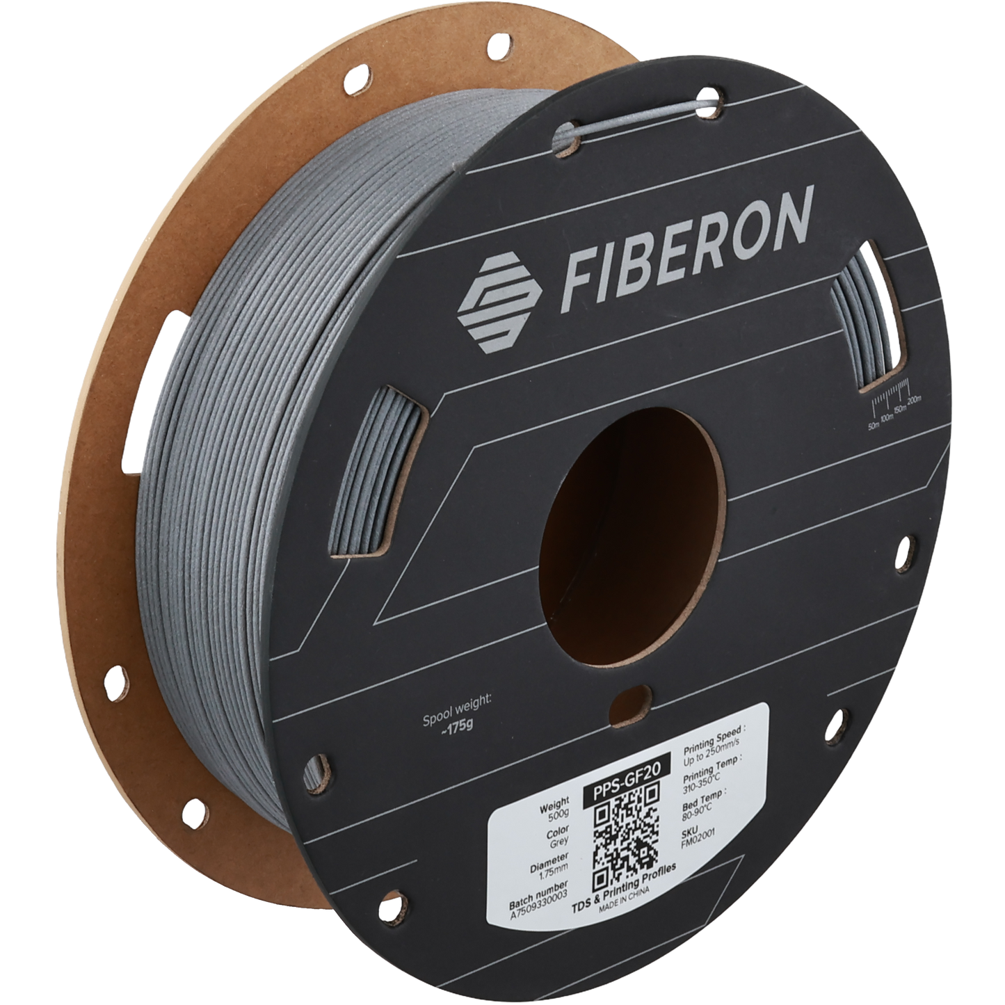 Polymaker Fiberon PPS-GF20 Gray 1.75mm 500g