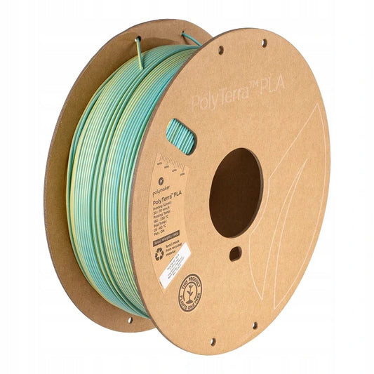 Polymaker PolyTerra PLA Dual Chameleon 1,75 mm 1 kg - Teal-Yellow