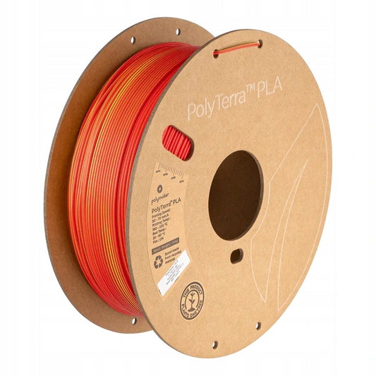 Polymaker PolyTerra PLA Dual Sunrise 1,75mm 1kg - Red-Yellow