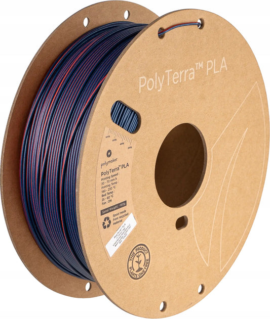 PolyTerra PLA Dual Mixed Berries 1,75mm 1kg - Red-Dark Blue