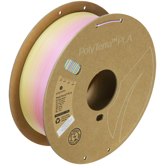 Filament Polymaker PolyTerra Gradient PLA 1,75mm 1kg - Pastel Rainbow