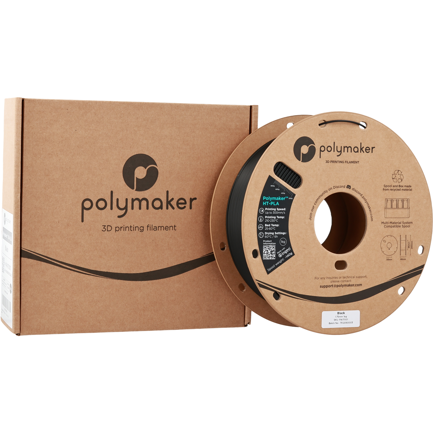 Polymaker HT-PLA Black 1.75 mm 1kg