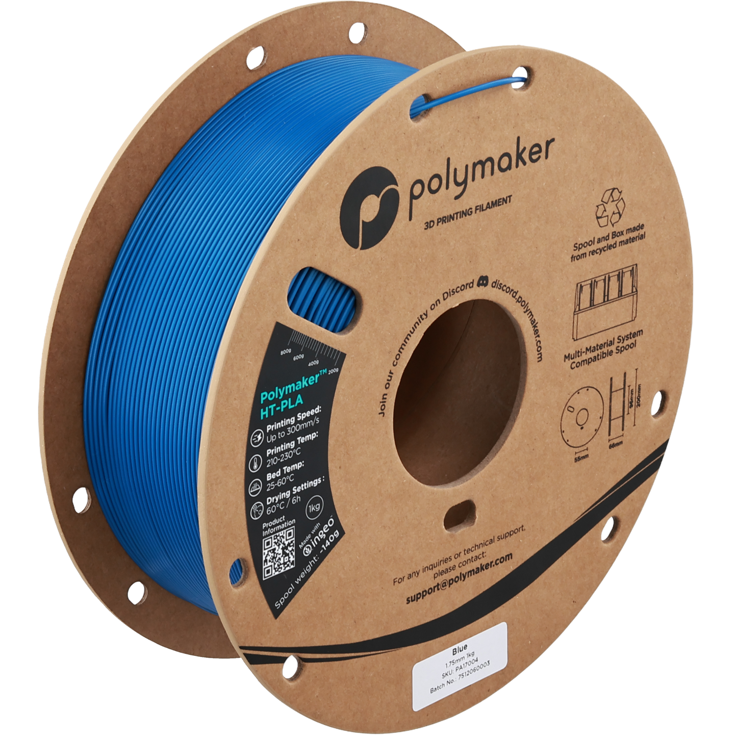 Polymaker HT-PLA Blue 1.75 mm 1kg