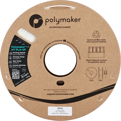 Polymaker HT-PLA-GF White 1.75 mm 1kg
