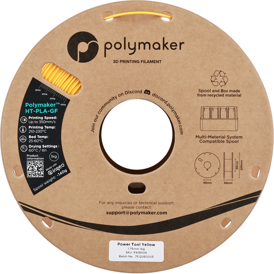 Polymaker HT-PLA-GF Power Tool Yellow 1.75 mm 1kg