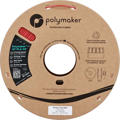 Polymaker HT-PLA-GF Power Tool Red 1.75 mm 1kg