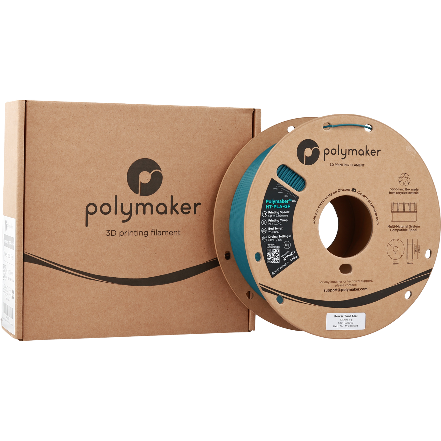 Polymaker HT-PLA-GF Power Tool Teal 1.75 mm 1kg