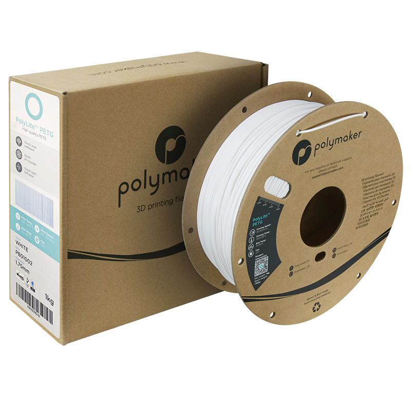 Polymaker PolyLite PETG White 1.75mm 1kg