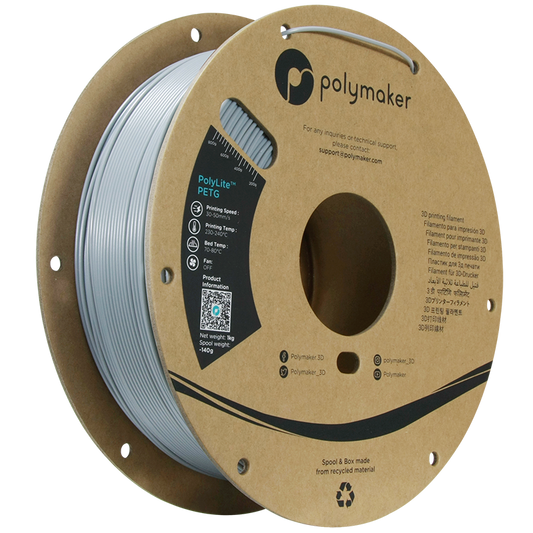 Polymaker PolyLite PETG 1,75mm 1kg - Grey