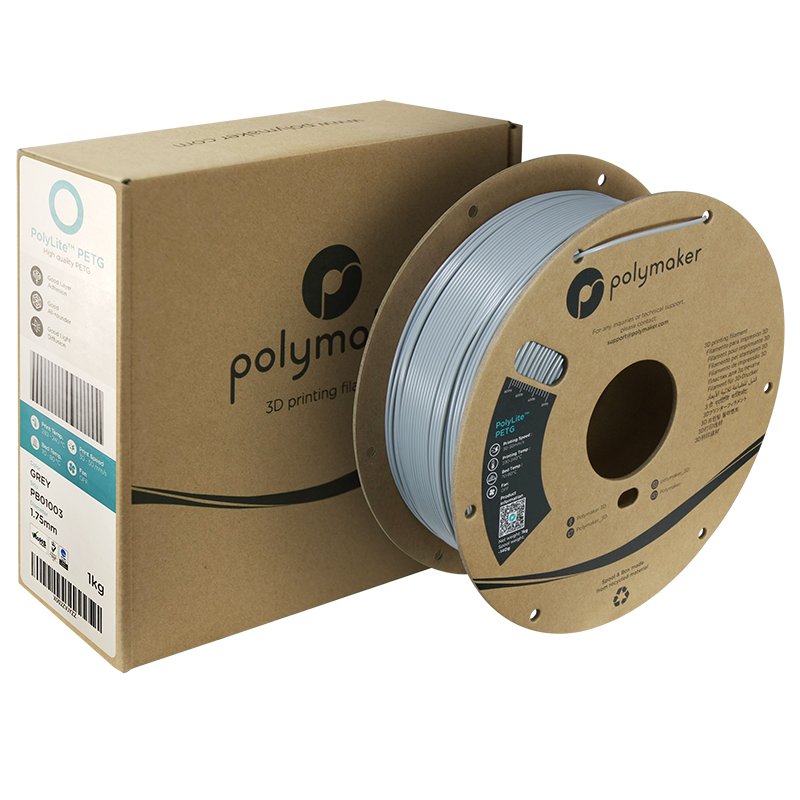Polymaker PolyLite PETG 1,75mm 1kg - Grey