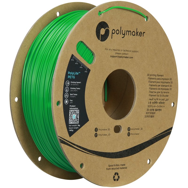 Polymaker PolyLite PETG 1,75mm 1kg - Green