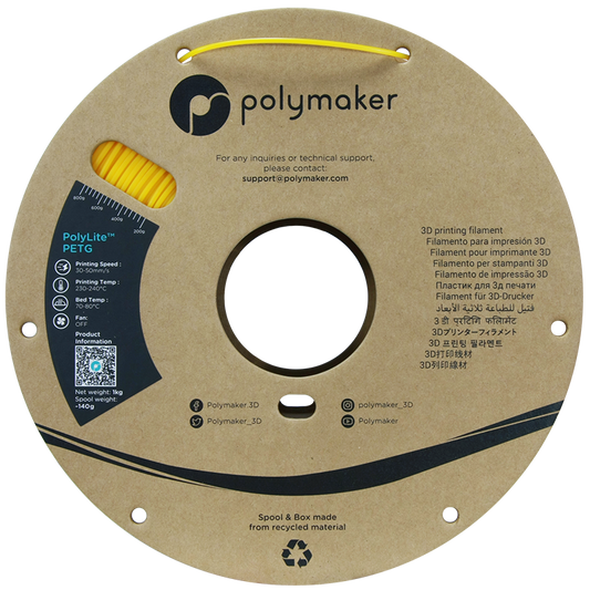 Polymaker PolyLite PETG 1,75mm 1kg - Yellow