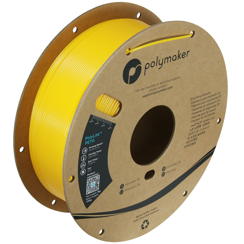 Polymaker PolyLite PETG 1,75mm 1kg - Yellow