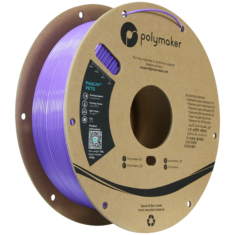 Polymaker PolyLite PETG 1,75mm 1kg - Purple