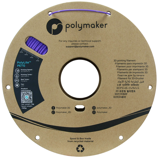 Polymaker PolyLite PETG 1,75mm 1kg - Purple