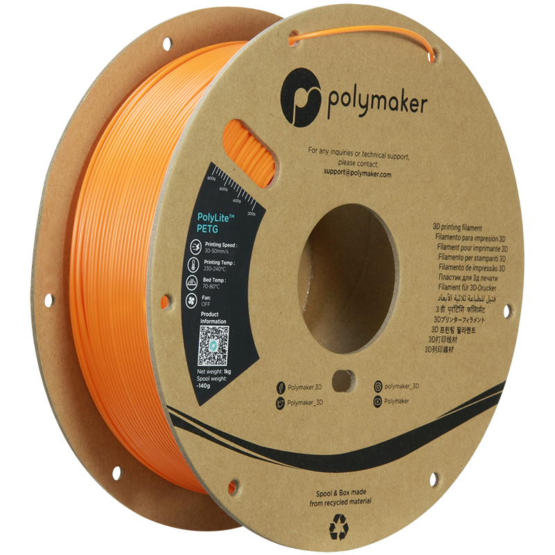 Polymaker PolyLite PETG 1,75mm 1kg - Orange