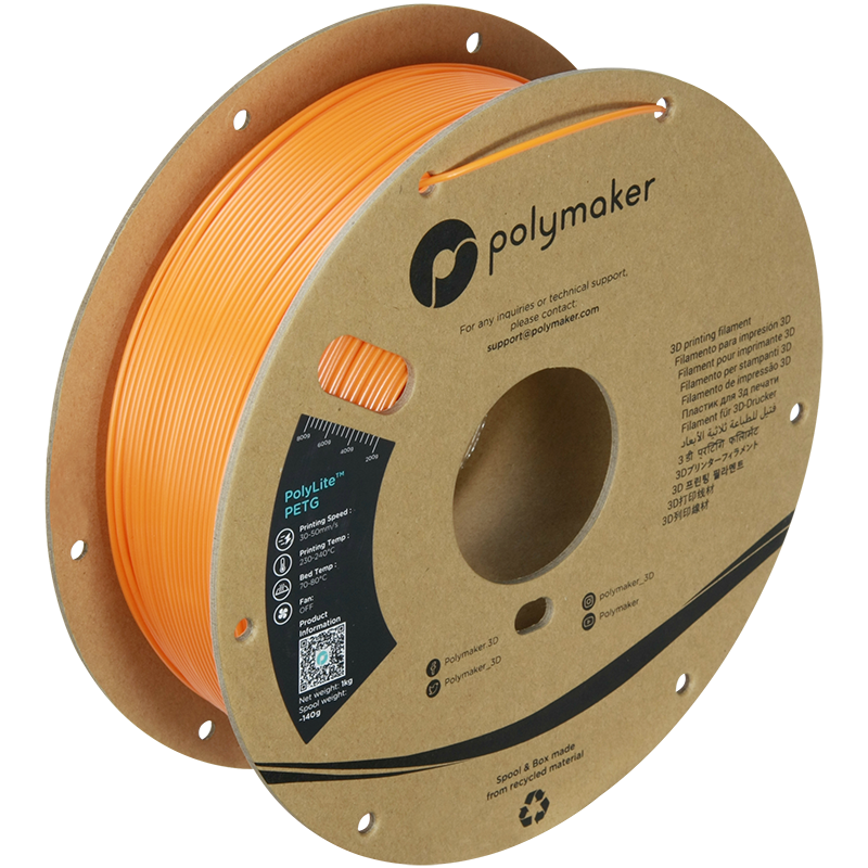 Polymaker PolyLite PETG 1,75mm 1kg - Orange