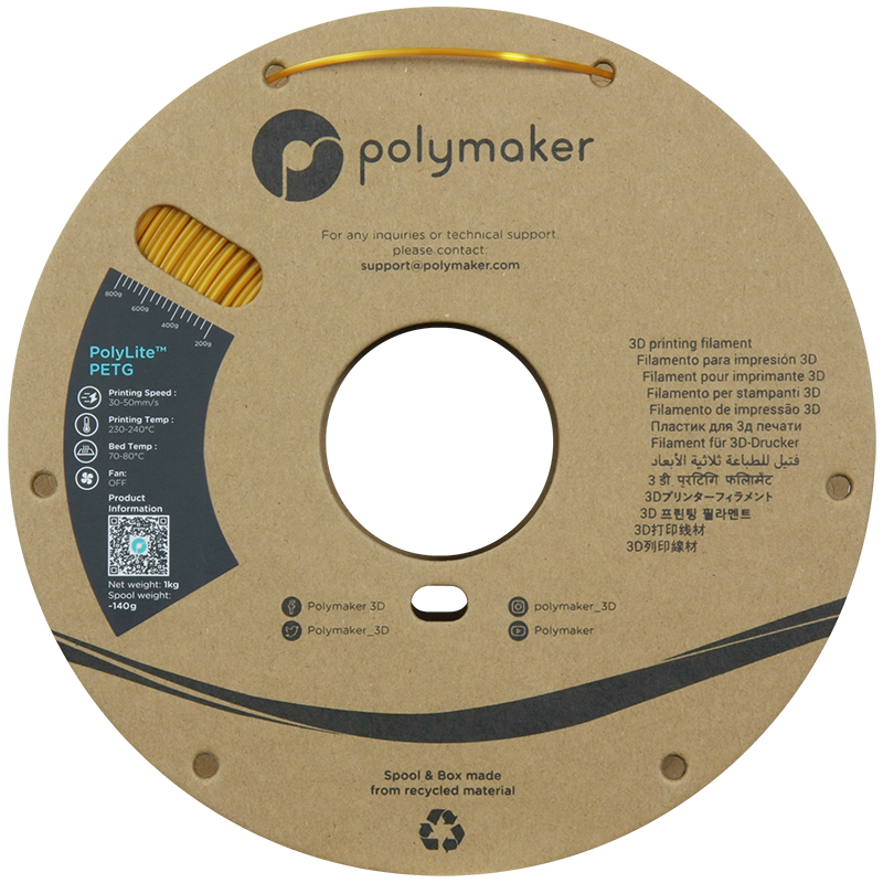 Polymaker PolyLite PETG 1,75mm 1kg - Blue