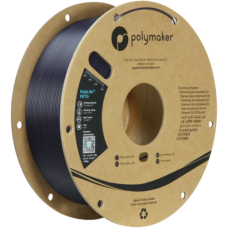 Polymaker PolyLite PETG Dark Purple 1.75mm 1kg