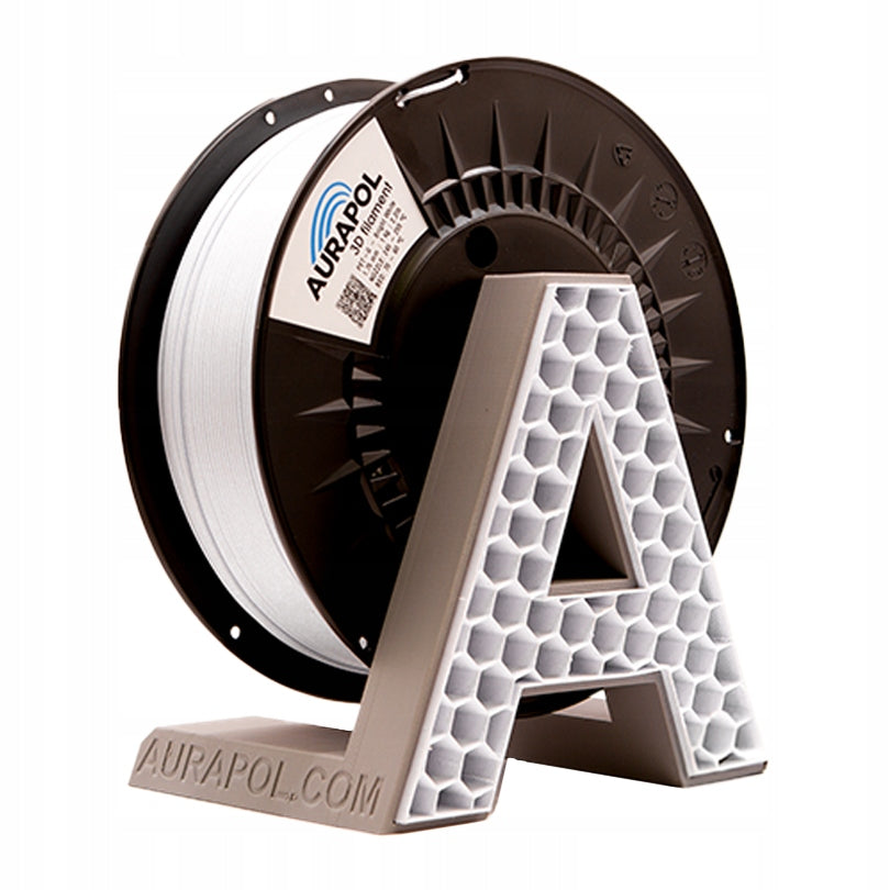 AURAPOL PET-G Filament Bright White 1 kg 1,75 mm