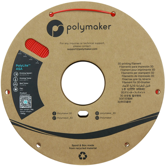 Polymaker PolyLite ASA 1,75mm 1kg - Red