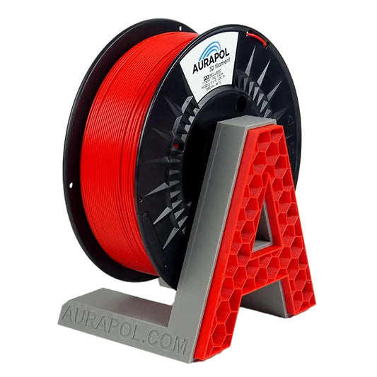 Filament 3D Aurapol PLA czerwony L-EGO 1kg 1.75mm