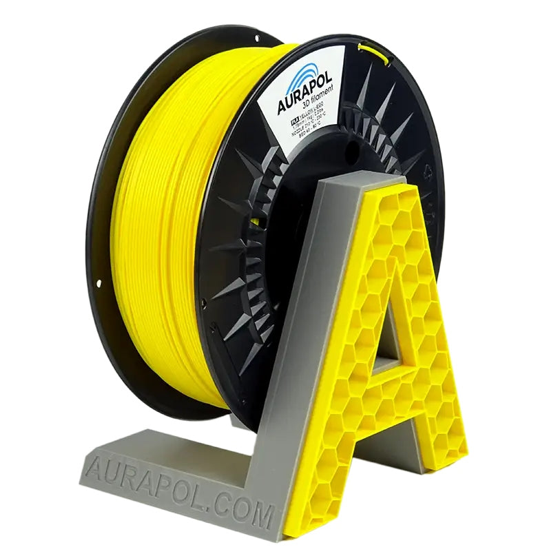 Filament 3D Aurapol PLA żółty L-EGO 1kg 1.75mm