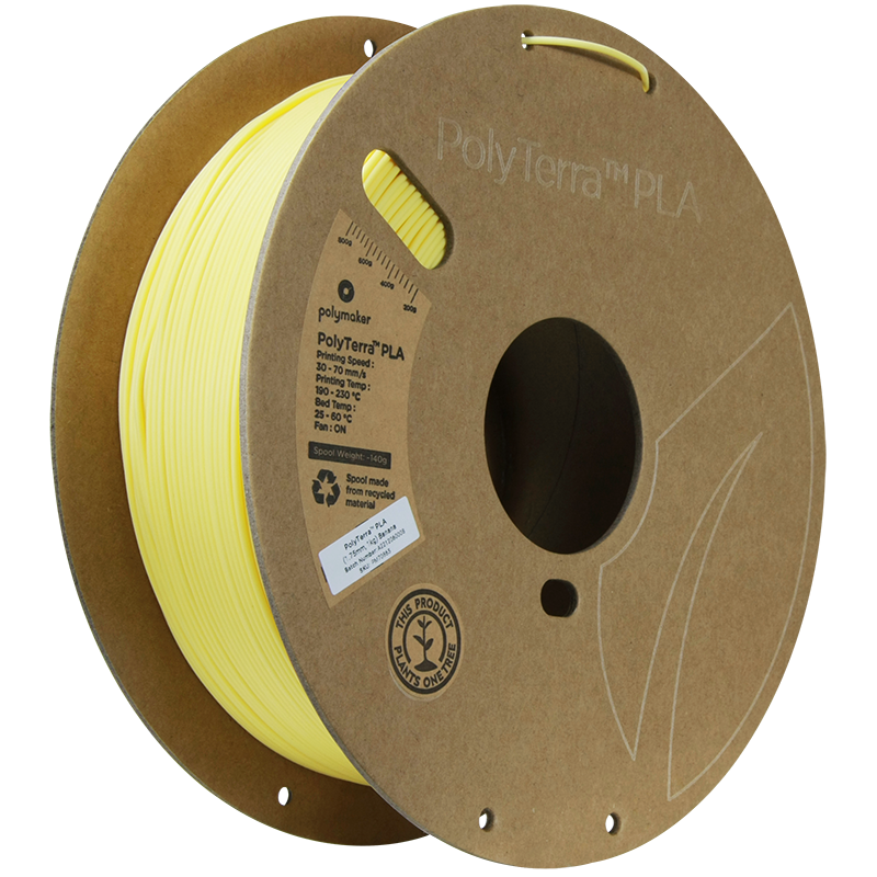 Polymaker PolyTerra PLA 1,75mm, 1kg - Banana