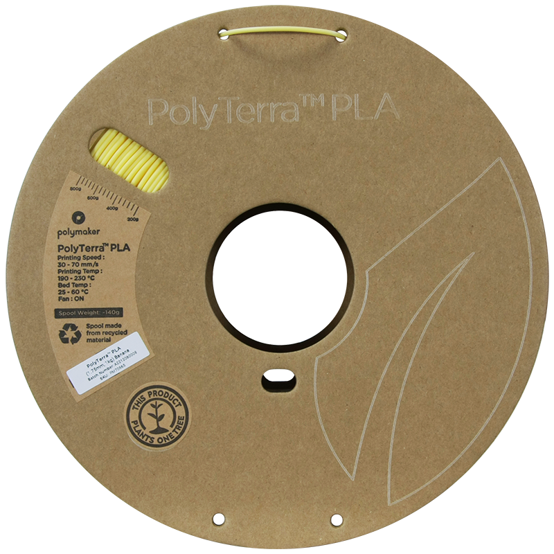 Polymaker PolyTerra PLA 1,75mm, 1kg - Banana