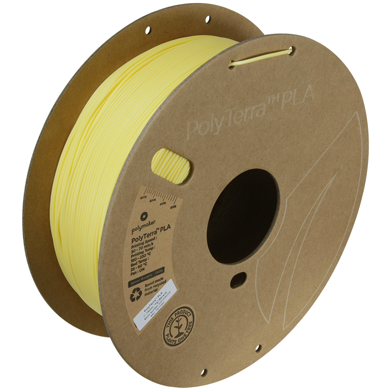 Polymaker PolyTerra PLA 1,75mm, 1kg - Banana