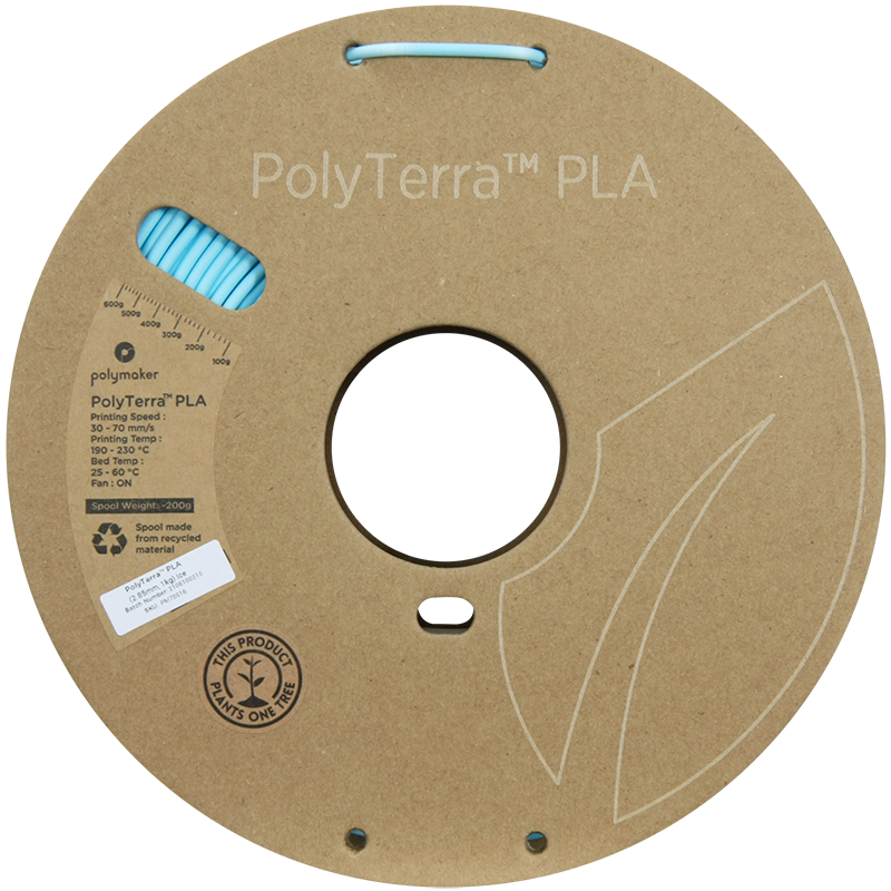 Polymaker PolyTerra PLA 1,75mm, 1kg - Ice