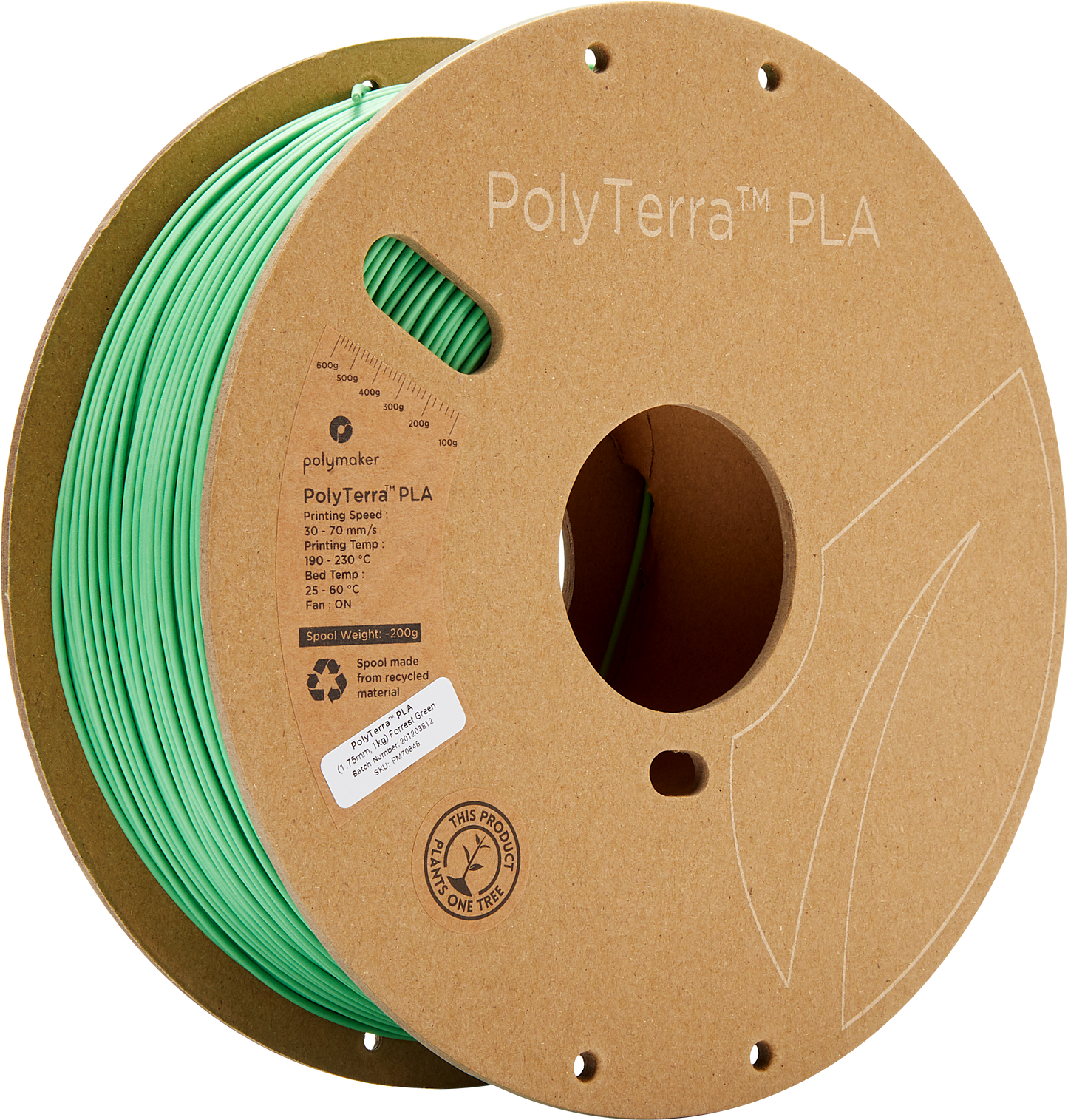 Polymaker PolyTerra PLA 1,75mm, 1kg - Rose