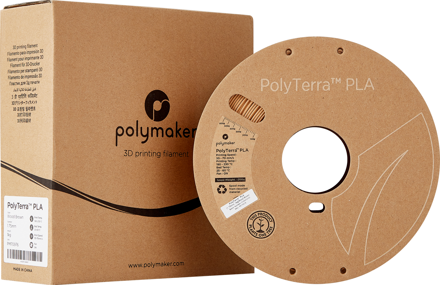 Polymaker PolyTerra PLA 1,75mm, 1kg - Rose