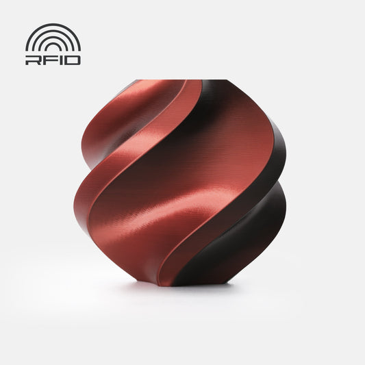 Bambu Lab PLA Silk Dual Color 1,75mm 1kg Velvet Eclipse (Black-Red) SZPULA