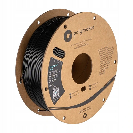 Filament Polymaker PolySonic High Speed PLA 1,75mm 1kg - Black