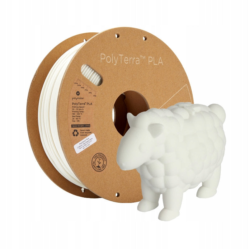 Polymaker PolyTerra PLA (1.75 mm, 1 kg)(Cotton White)