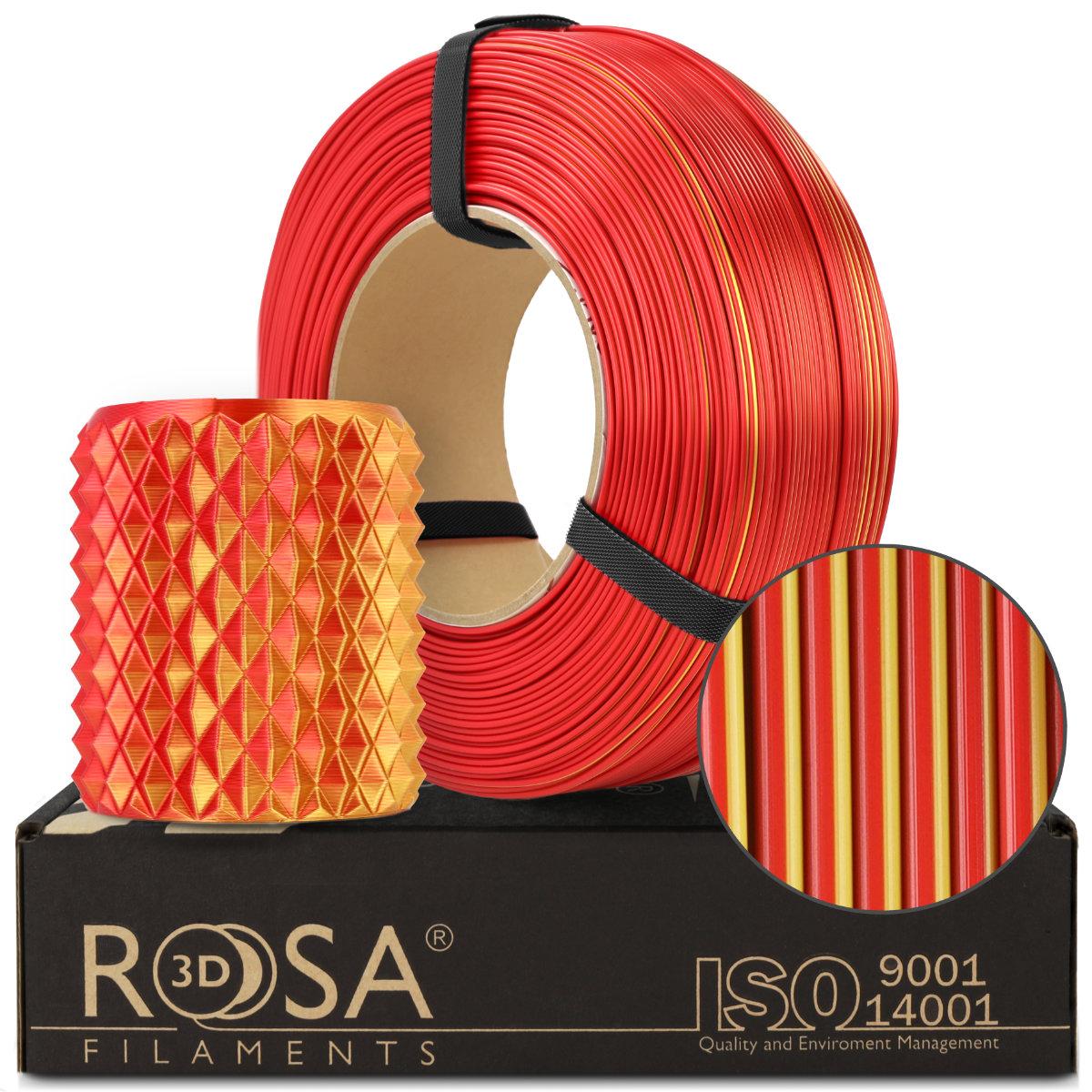 Rosa3D PLA Magic Silk Fire 1.75mm 1kg REFILL