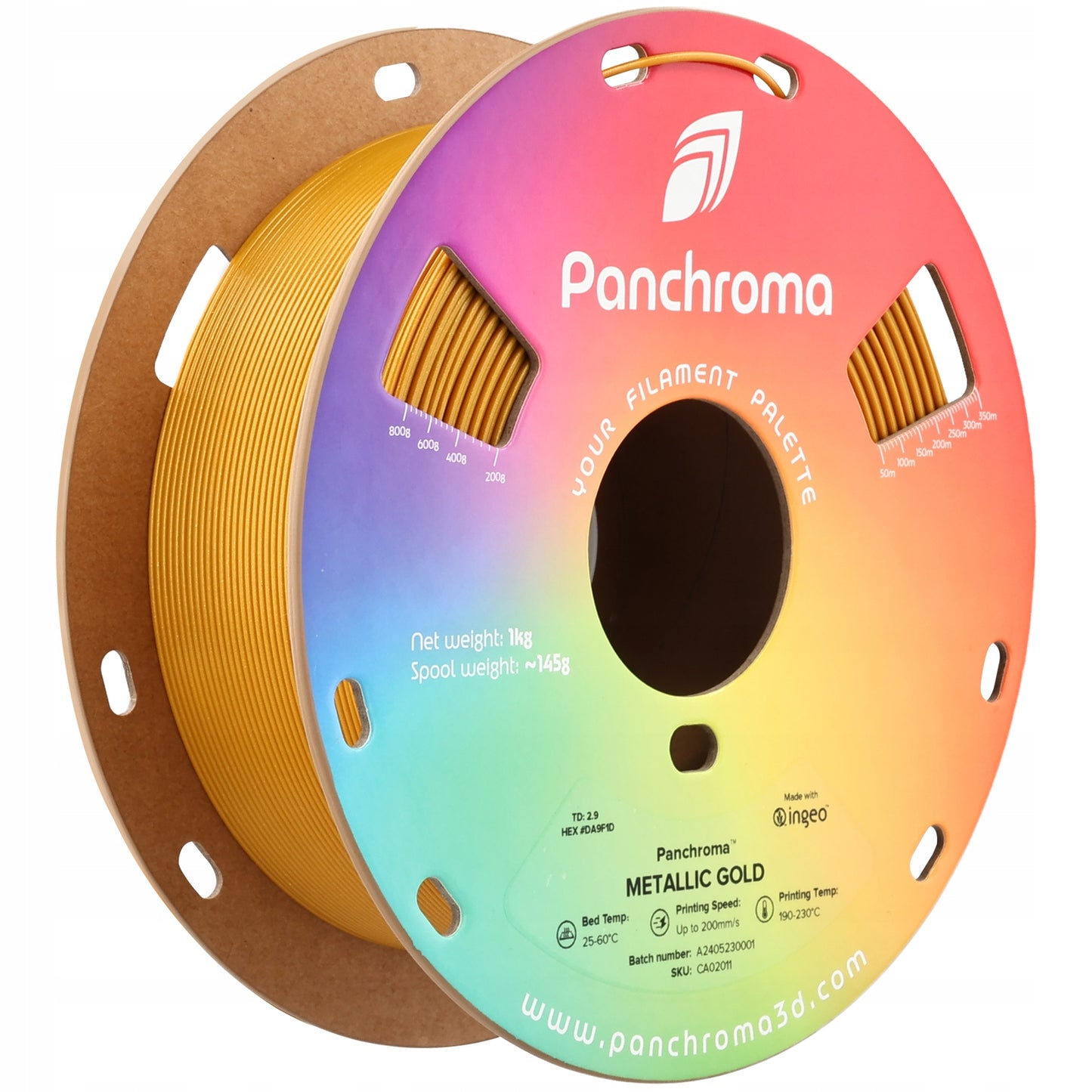Polymaker Panchroma PLA Metallic Gold 1.75 mm 1kg