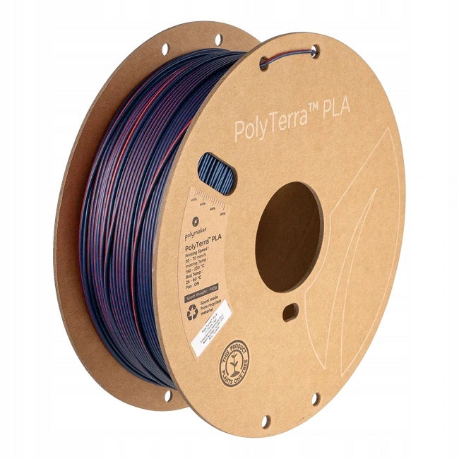 Filament PolyTerra PLA Dual Mixed Berries 1,75mm 1kg - Red-Dark Blue
