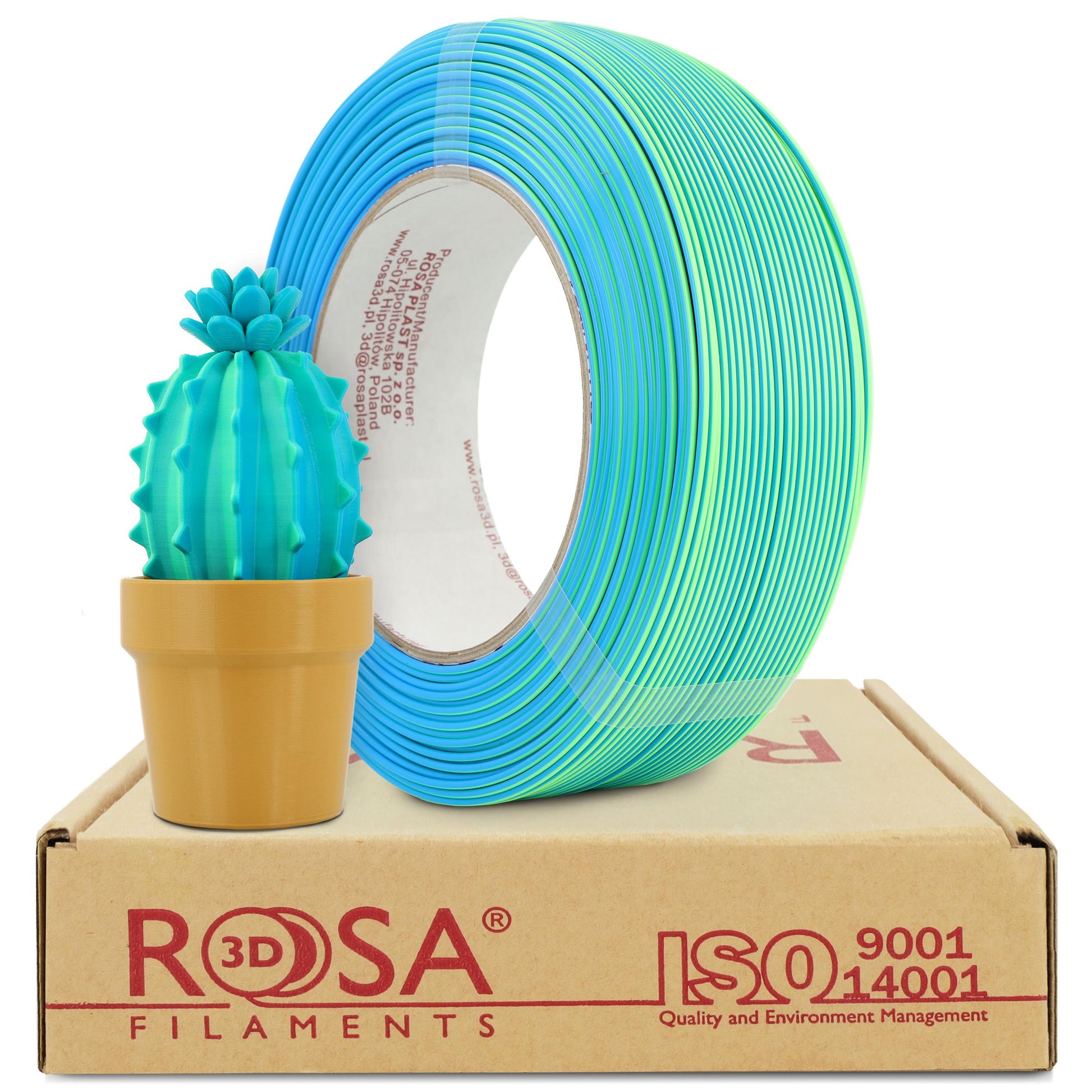 Rosa3D PLA Magic Neon Blue Lagoon 1.75mm 500g REFILL
