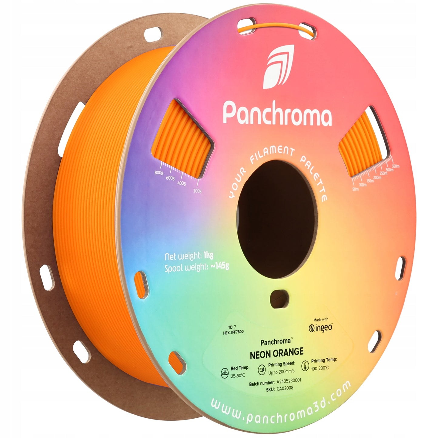 Polymaker Panchroma PLA Neon Orange 1.75 mm 1kg